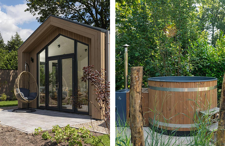 Tiny Lodge met hottub - 2 + 2 personen